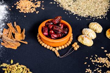 eid sweet ingredients together on one table