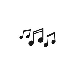 Music note icon vector illustration