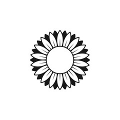 Sun flower icon vector illustration