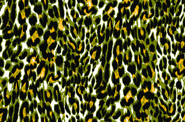 Seamless leopard pattern, animal print.