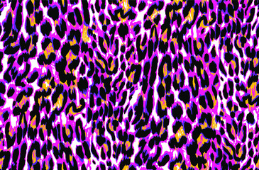 Seamless leopard pattern, animal print.