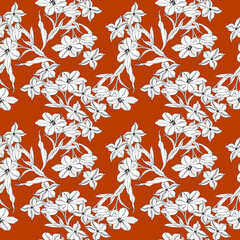 seamless flower pattern, floral print.