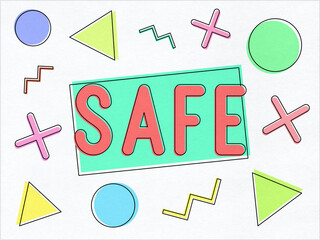 Safe - colorful abstract geometric background