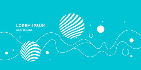 Trendy abstract art geometric background with flat, minimalistic style.