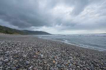 Fototapeta na wymiar Strand auf der Südinsel Neuseelands / Beach at South Island of New Zealand