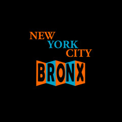 bronx new york city vector illustration