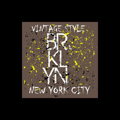 Obraz premium symbol brooklyn illustration