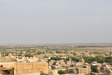 Fototapeta na wymiar the cityscape of Jaisalmer of Rajasthan