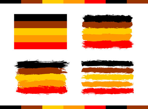 BIPOC. Black, indigenous, and people of color. Set of flags. The modern conceptual symbol symbolizes unity. The design graphic element is saved as a vector illustration in the EPS file format.