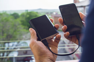 Connected the phone to an external battery