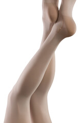 Fototapeta premium Compression stockings in grey background