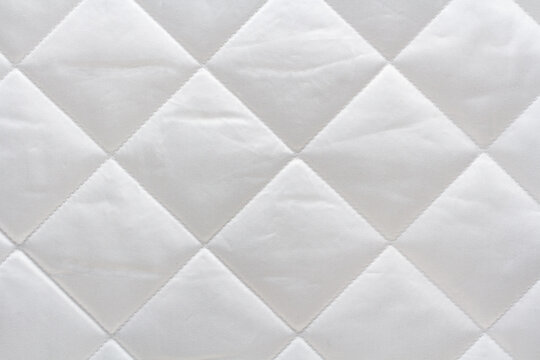 White cheap quilted fabric