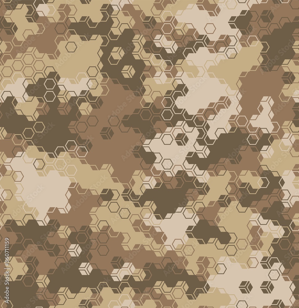 Poster Texture military camouflage seamless pattern. Abstract modern camo ornament