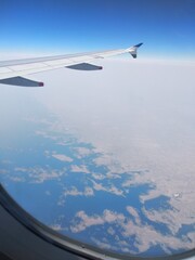 view from airplane window