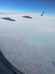 view from airplane window