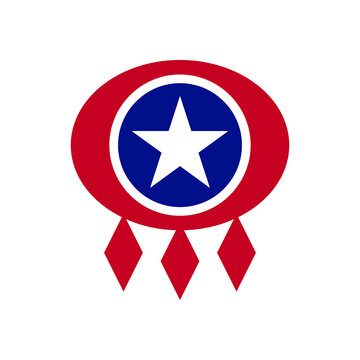 Redesign vintage Oklahoma state logo. Flat design.