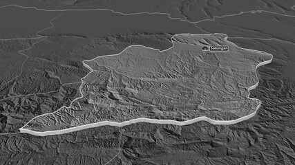 Samangan, Afghanistan - extruded with capital. Bilevel