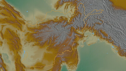 Afghanistan - overview. Relief