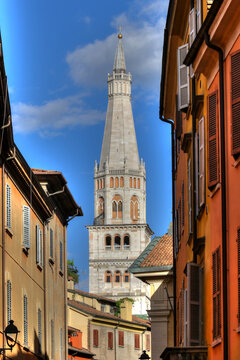 Ghirlandina tower, Modena, Italy, symbol of the city