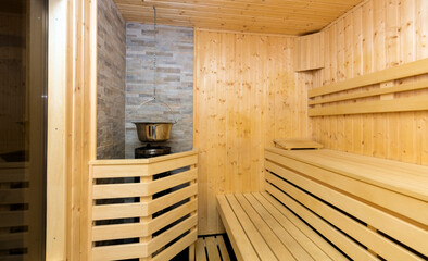 Obraz na płótnie Canvas interior of sauna