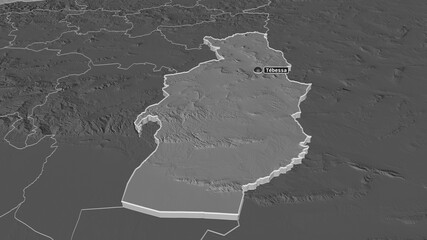 Tébessa, Algeria - extruded with capital. Bilevel