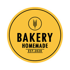 Bakery logo design. Bakery sign vector. Oat logo design. rice.