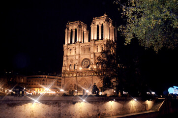 Fototapeta na wymiar Notre Dame de Paris Cathedral France. Gothic architecture in Paris