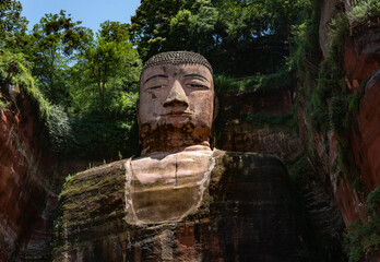 Giant Leshan Buddha near Chengdu, China