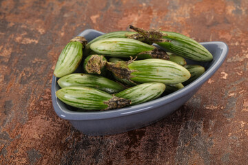 Green asian eggplant