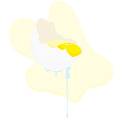 Different kind of eggs, vector illustration isolated