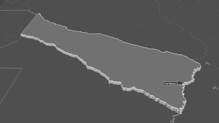 Formosa, Argentina - extruded with capital. Bilevel