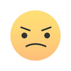 Fototapeta premium Cute emoji - emoticon icon. Vector illustration.