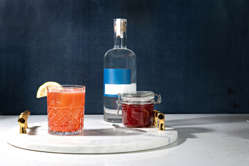 Beautiful shrub cocktail