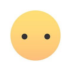 Cute emoji - emoticon icon. Vector illustration.