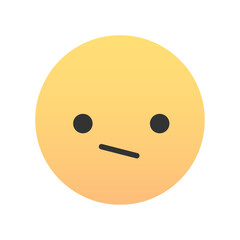 Cute emoji - emoticon icon. Vector illustration.