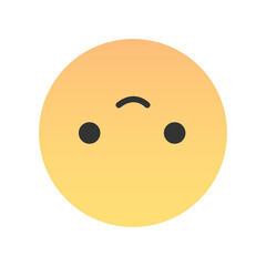 Cute emoji - emoticon icon. Vector illustration.