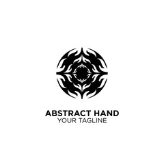 Abstract Brand Name Hand Logo Design