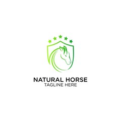 Natural Horse Logo Design