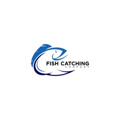 Fish Catching Logo Design