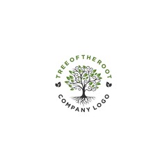 Tree With Root Logo Design