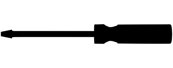 Slotted common blade screwdriver vector