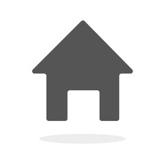 House icon in flat style isolated on white background