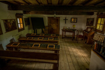 interior of the old house