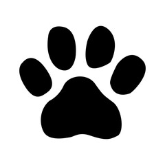 Paw print vector icon