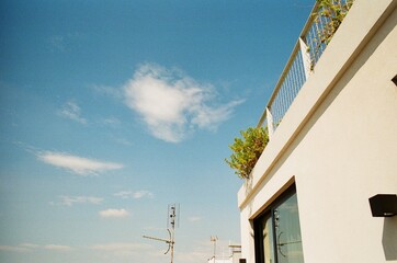 modern building with blue sky
