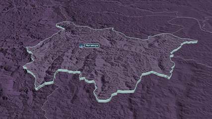 Muramvya, Burundi - extruded with capital. Administrative