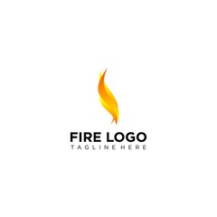 abstract water with fire / water fire logo template