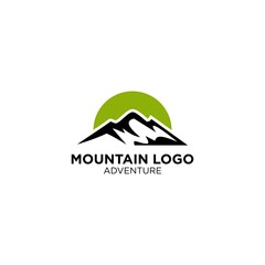 Mountain With Landscape Logo Design