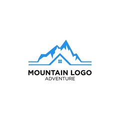 Mountain With Landscape Logo Design