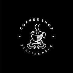 Coffee Line Art Logo Design